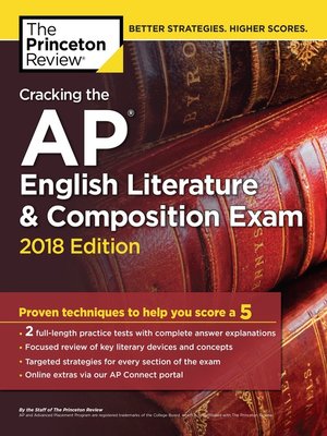 cover image of Cracking the AP English Literature & Composition Exam, 2018 Edition